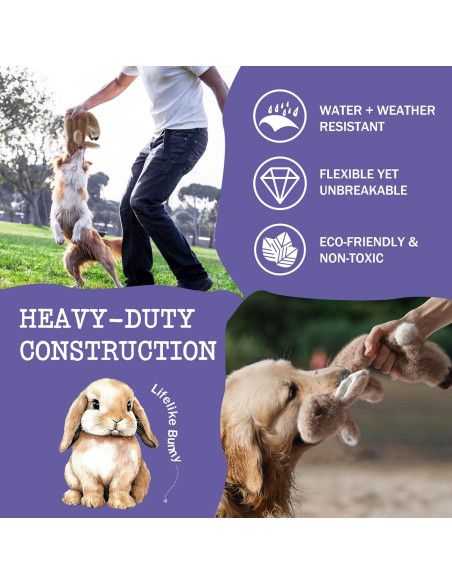 Juguete para Perros Fuzzwoof Conejo Squeaky Resistente 38 cm Juguete para Perros Fuzzwoof Conejo Squeaky Resistente 38 cm