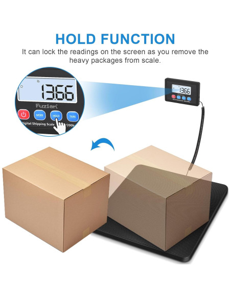 Báscula Digital de Envío Fuzion 200kg x 10g con Pantalla LCD Báscula Digital de Envío Fuzion 200kg x 10g con Pantalla LCD