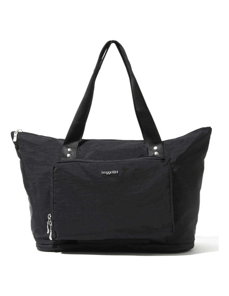 Bolsa Tote Expandible Baggallini 56 cm Nylon Lavable Negro Bolsa Tote Expandible Baggallini 56 cm Nylon Lavable Negro