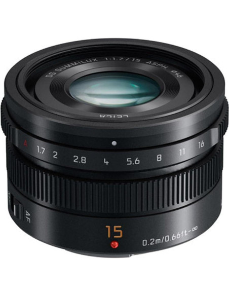 Lente Panasonic Lumix G Leica DG 15mm f/1.7 Asph con Filtros Lente Panasonic Lumix G Leica DG 15mm f/1.7 Asph con Filtros