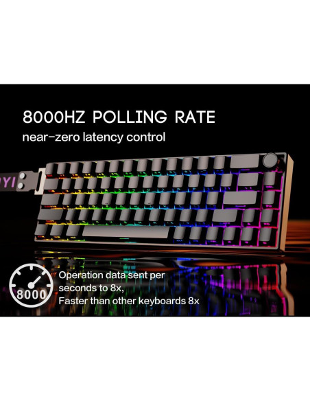 Teclado Mecánico Gaming BOYI 66Pro-Flash RGB USB-C 60% Teclado Mecánico Gaming BOYI 66Pro-Flash RGB USB-C 60%