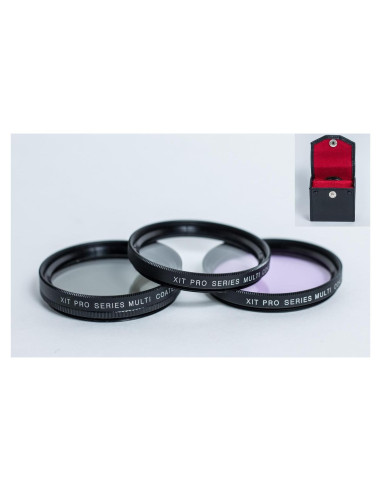 Kit de Filtros UV, Polarizador y FLD Vivitar 55mm para Canon