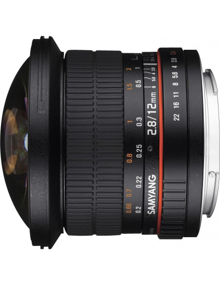 Lente Ojo de Pez Samyang 12mm F2.8 para Fuji X Lente Ojo de Pez Samyang 12mm F2.8 para Fuji X