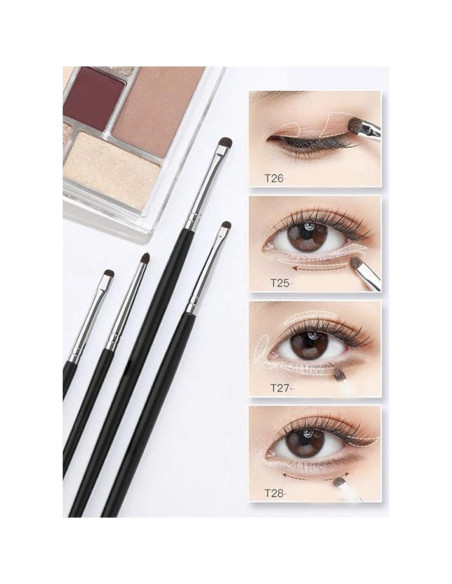 Juego de Pinceles de Maquillaje para Ojos MARROSA - Pelo Natural Juego de Pinceles de Maquillaje para Ojos MARROSA - Pelo Natural