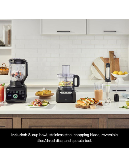 Procesador de Alimentos Braun Easy Prep 8 tazas 550W Negro Procesador de Alimentos Braun Easy Prep 8 tazas 550W Negro