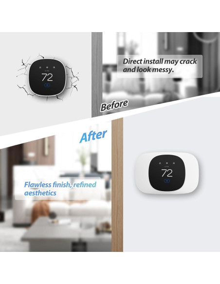 Placa de Recorte CERCGVEL para Termostato Ecobee Esencial Placa de Recorte CERCGVEL para Termostato Ecobee Esencial