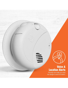 Alarma de Humo BRK SM100V-AC con Respaldo de Batería y Voz 2