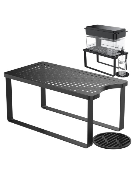 Soporte de metal para dispensador de agua Brita con bandeja Soporte de metal para dispensador de agua Brita con bandeja