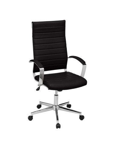 Silla de Escritorio Ejecutiva Amazon Basics, Respaldo Alto, Negro