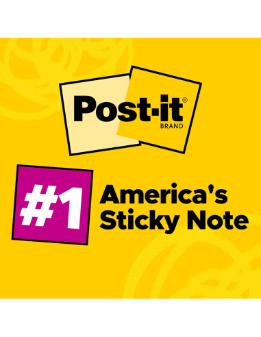 Notas Adhesivas Post-it 7.6x7.6 cm, 12 Blocs, Colección Cafetería Playa