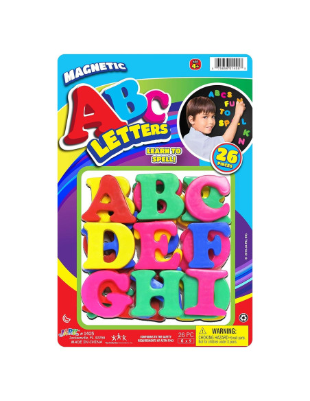 Juego de Letras Magnéticas JA-RU 26 Piezas Educativas Juego de Letras Magnéticas JA-RU 26 Piezas Educativas