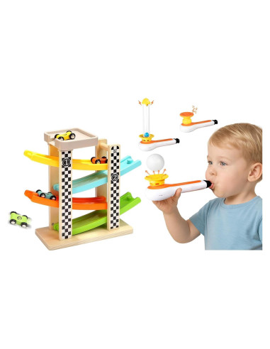 Juguete Montessori Pista de Carretera TOP BRIGHT 3-en-1
