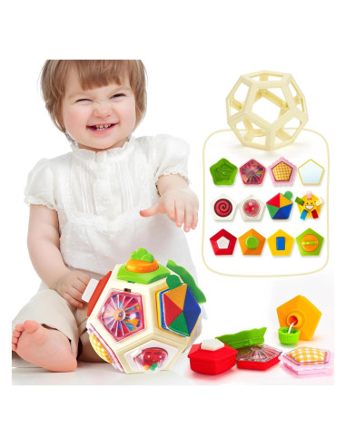 Cubo de Actividad Hahaland para Bebés 6-18 Meses - Juguete Educativo