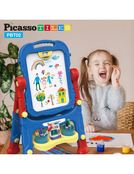 Tablero Magnético Doble Cara PicassoTiles 30.5x25.4 cm 2-en-1 Tablero Magnético Doble Cara PicassoTiles 30.5x25.4 cm 2-en-1