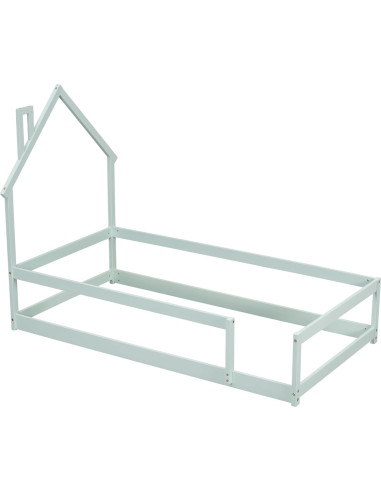 Cama de Piso Twin A ALFRESCOOL Madera Pino Verde Menta