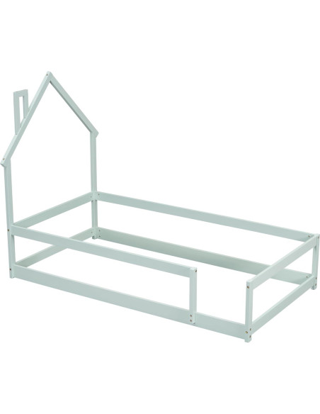 Cama de Piso Twin A ALFRESCOOL Madera Pino Verde Menta Cama de Piso Twin A ALFRESCOOL Madera Pino Verde Menta