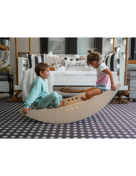 Avenlur Barco Mecedor y Escalador Montessori 2 en 1 para Niños Avenlur Barco Mecedor y Escalador Montessori 2 en 1 para Niños