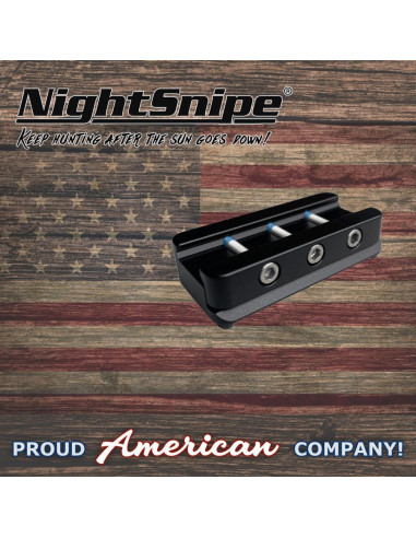 Adaptador Picatinny a Arca-Suiza NightSnipe 80mm Aluminio