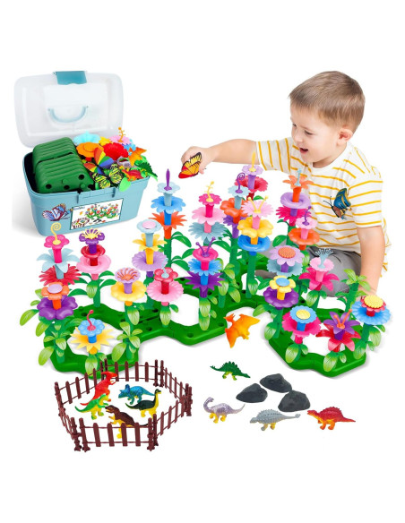 Set de Juguetes de Construcción Leetous Jardín de Dinosaurios 167 PCS Set de Juguetes de Construcción Leetous Jardín de Dinosaurios 167 PCS