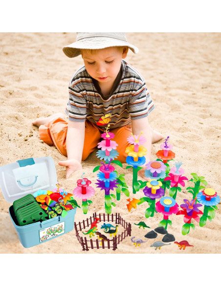 Set de Juguetes de Construcción Leetous Jardín de Dinosaurios 167 PCS Set de Juguetes de Construcción Leetous Jardín de Dinosaurios 167 PCS