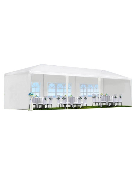 Carpa de Fiesta Gaderth 10x9m Impermeable con 5 Paredes Removibles Carpa de Fiesta Gaderth 10x9m Impermeable con 5 Paredes Removibles
