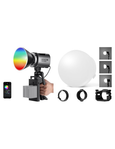Luz de Video NEEWER MS60C RGBWW 65W Portátil con Control APP