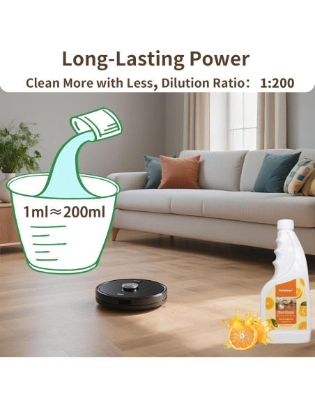 Limpiador de Piso Aolleteau 500 ml - Aroma Naranja, 2 Unidades Limpiador de Piso Aolleteau 500 ml - Aroma Naranja, 2 Unidades