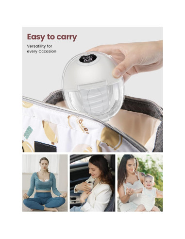 Extractor de Leche Eléctrico Portátil Momdiary S32 - 4 Modos y 9 Niveles