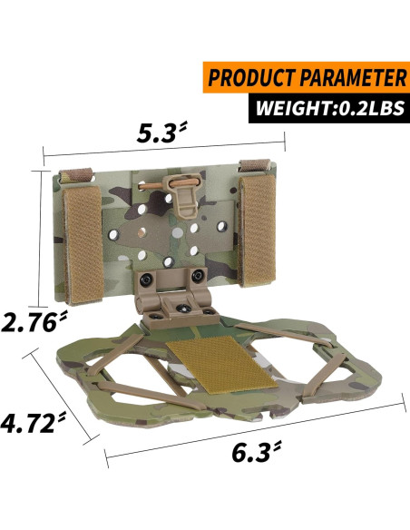 Soporte de Teléfono Táctico SIVIGEAR para Chaleco MOLLE - 16x12cm Soporte de Teléfono Táctico SIVIGEAR para Chaleco MOLLE - 16x12cm