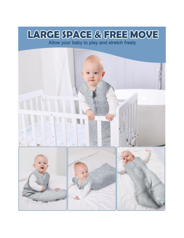 Saco de dormir Lictin 2.5 TOG para bebé 6-24 meses ajustable