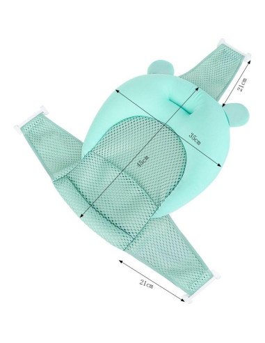 Soporte de Baño para Bebés xgopts Verde 0-12 Meses Ajustable