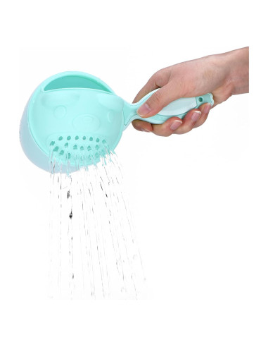 Taza de Enjuague para Bebés Verde - Protección Ocular y Divertida