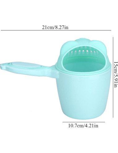 Taza de Enjuague para Bebés Verde - Protección Ocular y Divertida