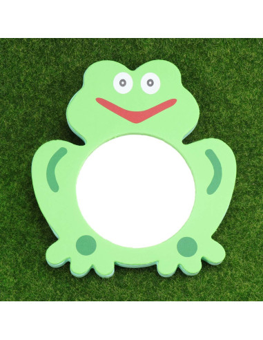 Espejo de Baño Kisangel Kid 24x24cm Verde EVA Seguro