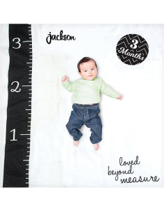Manta de Crecimiento Personalizada Lulujo 100% Algodón 101.6x101.6cm 2