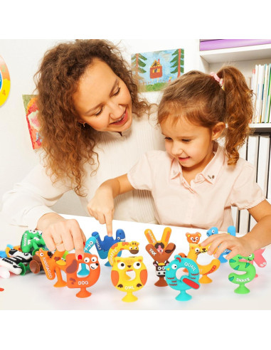Juguete de Baño Educativo Vodolo - 26 Letras de Silicona