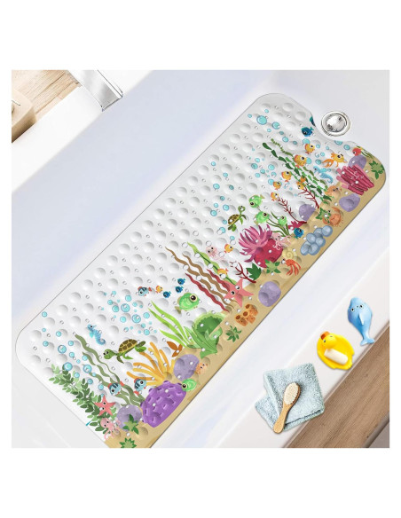 Alfombrilla de Baño Antideslizante Lnond 101.6x40.6 cm Corales Alfombrilla de Baño Antideslizante Lnond 101.6x40.6 cm Corales