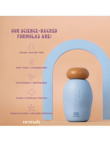 Loción Calmante para Bebés Nemah - 290 ml Orgánica Hipoalergénica
