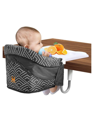 Silla Alta Portátil MTWML con Gancho y Bandeja para Bebés