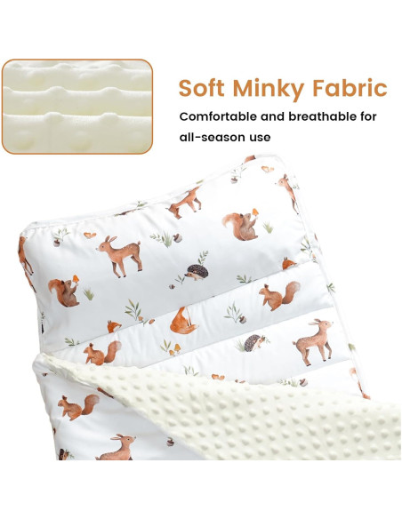 Manta de Siesta para Niños David 127x51cm Animales del Bosque