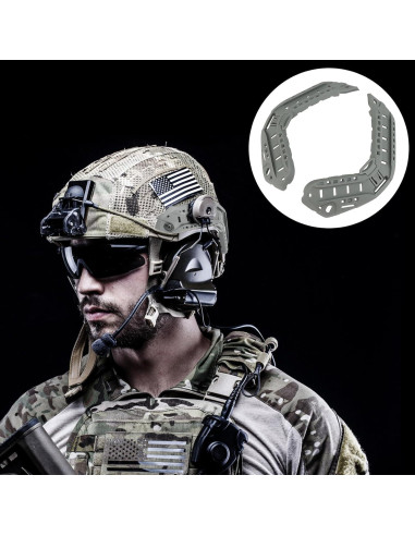 Kit de Rieles Laterales Qavctw para Casco Táctico FAST