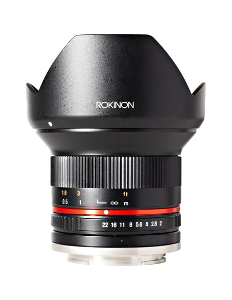 Lente Rokinon 12mm f/2.0 NCS CS para Canon M - Gran Angular Lente Rokinon 12mm f/2.0 NCS CS para Canon M - Gran Angular