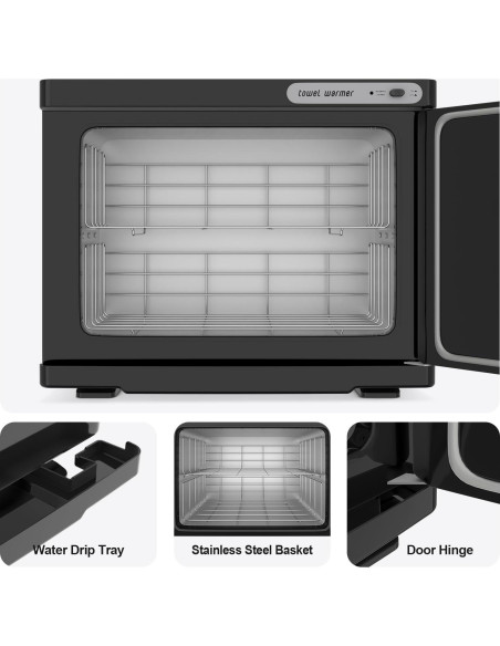 Calentador de Toallas 23L StateRiver Negro para Spa y Hogar Calentador de Toallas 23L StateRiver Negro para Spa y Hogar