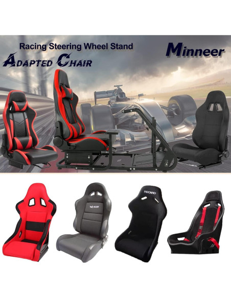 Soporte de TV Minneer Cockpit Simulador de Carreras Ajustable Soporte de TV Minneer Cockpit Simulador de Carreras Ajustable
