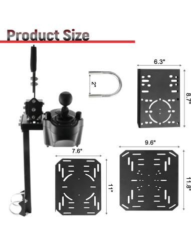 Controlador de Juegos Minneer U-Lock para Simulador de Vuelo 50mm