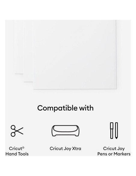Vinilo Escribible Permanente Cricut Joy Xtra 3 Hojas Blanco Vinilo Escribible Permanente Cricut Joy Xtra 3 Hojas Blanco