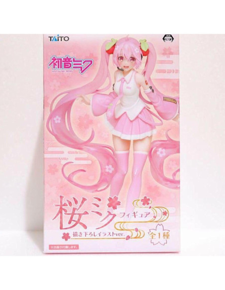 Figura de colección Taito Sakura Miku 22.9 cm con base Figura de colección Taito Sakura Miku 22.9 cm con base