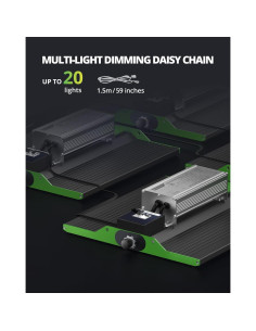 Luz de Cultivo LED VIPARSPECTRA P1000 100W Espectro Completo 2