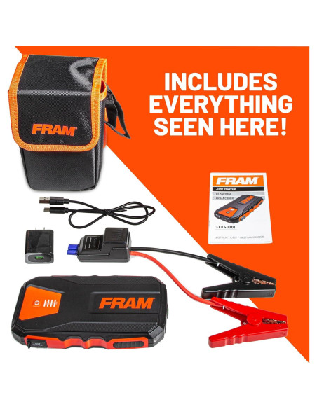 Arrancador de Batería de Coche FRAM 12000mAh 800A 12V Arrancador de Batería de Coche FRAM 12000mAh 800A 12V