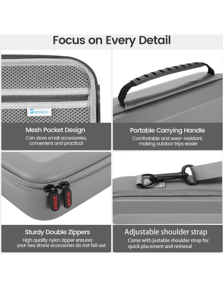 Funda de Transporte Skyreat para Drone DJI Neo - Compacta y Ligera Funda de Transporte Skyreat para Drone DJI Neo - Compacta y Ligera